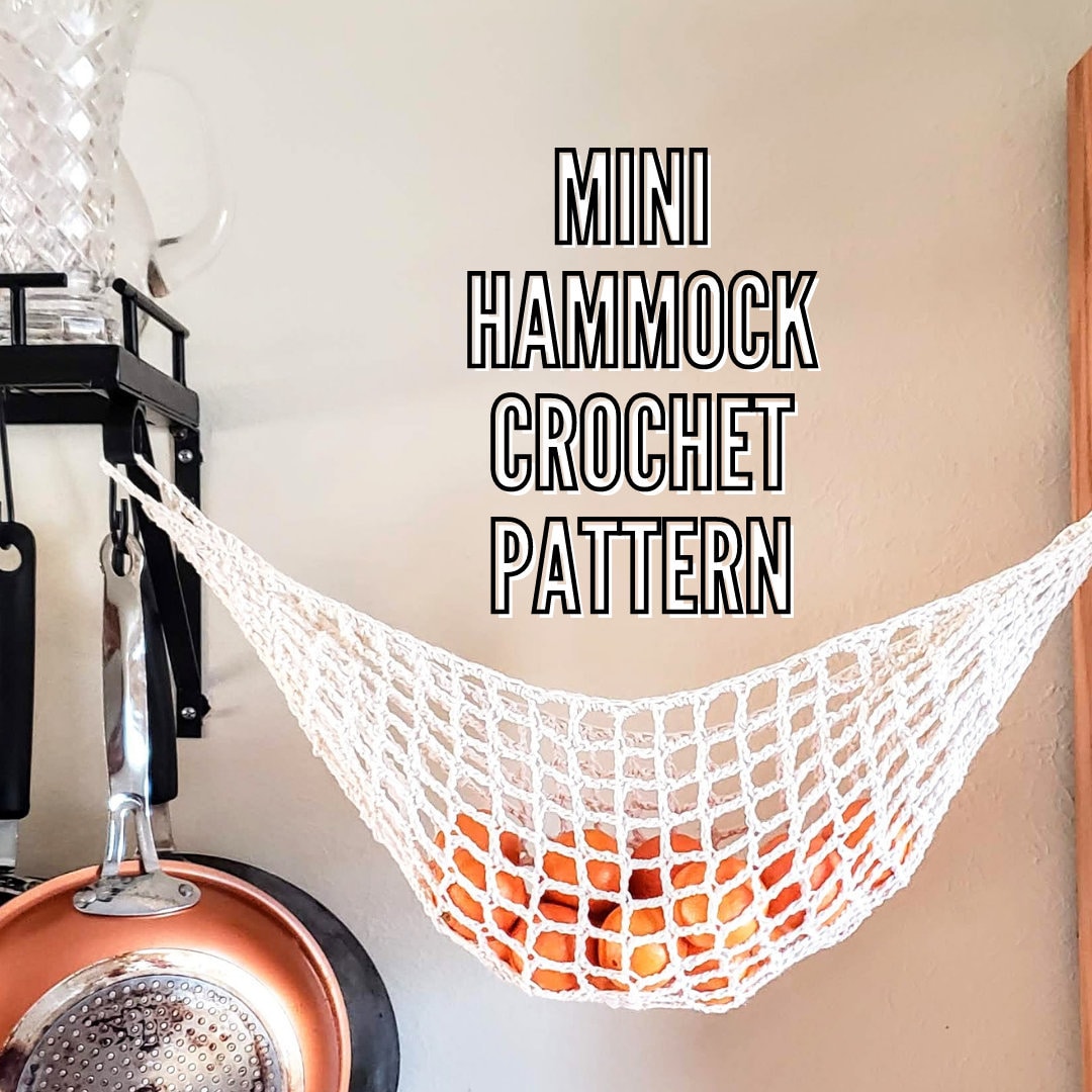 Crochet Fruit Basket Macrame Fruit Hammock Pattern Tier Fruit