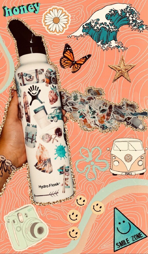 diy hydroflask stickers