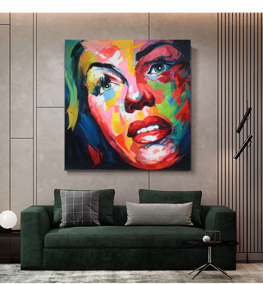 Pop Art Portrait Custom Pop Artportrait Oil Painting custom - Etsy