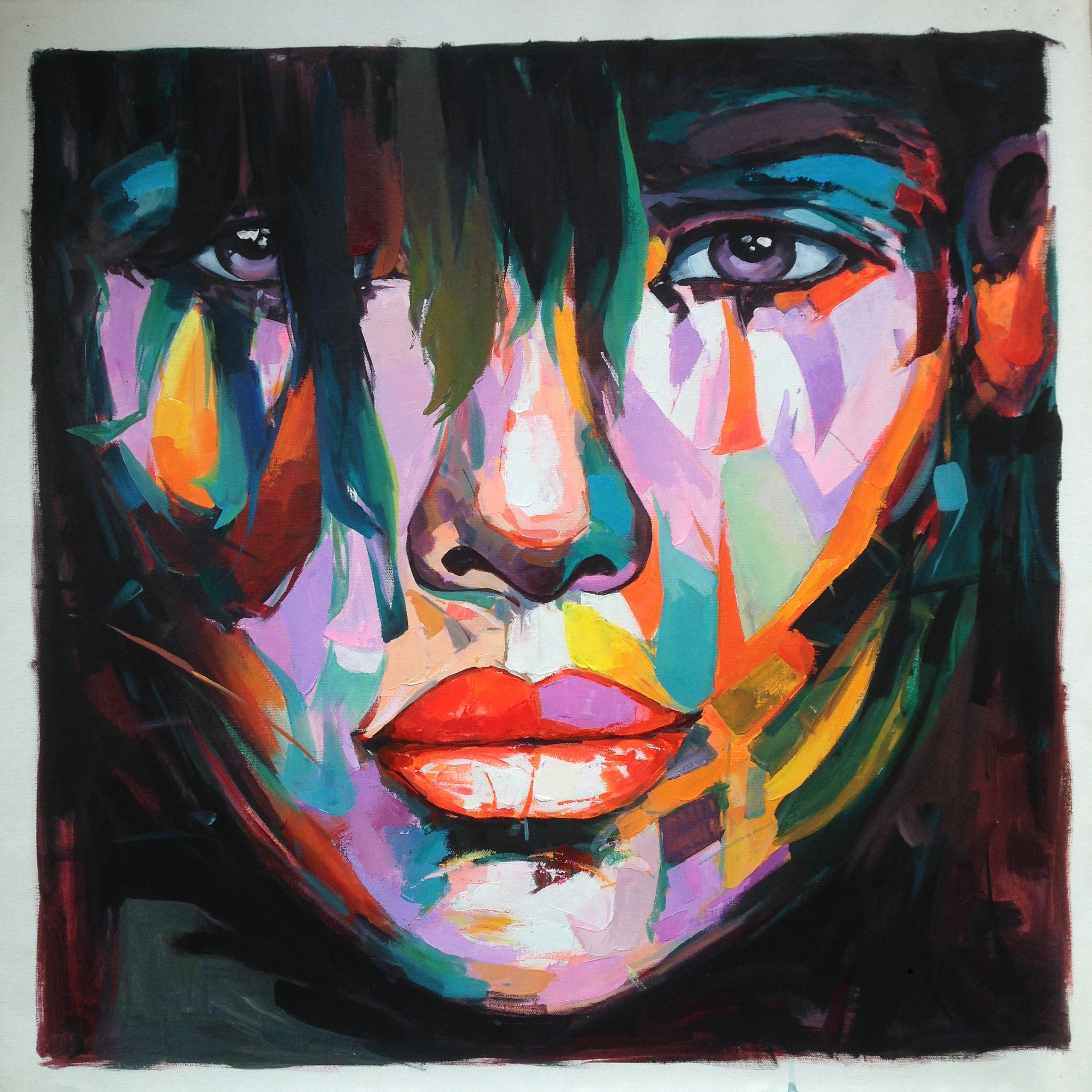 Fashion pop girl by Patrick Cornée (2023) : Painting Acrylic, Oil