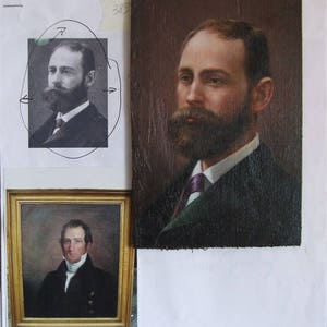 Famous Man Portrait Painting,Custom Portrait from Photo, Portrait Painting Vintage,Photo to Painting. Portrait Art