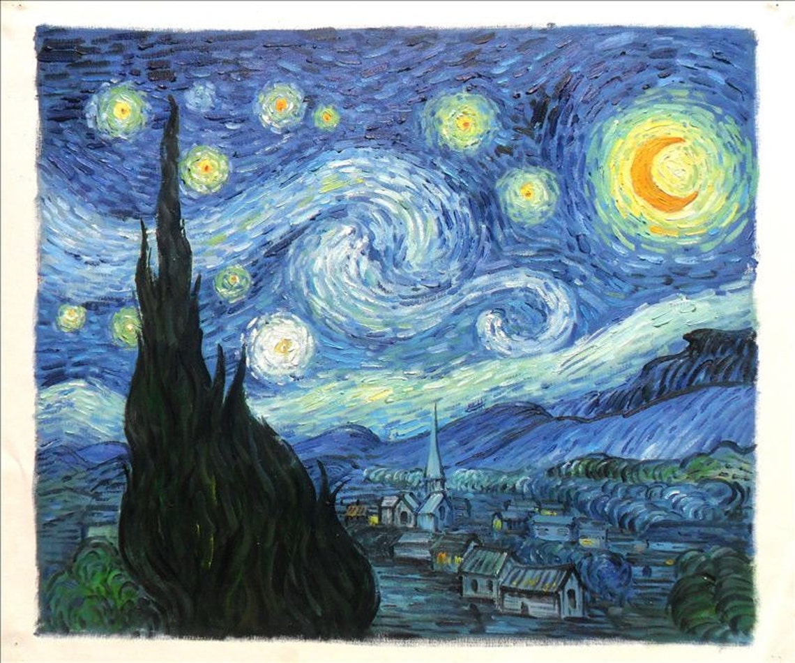 The Starry Night Vincent Van Gogh Hand-painted Oil Painting ...