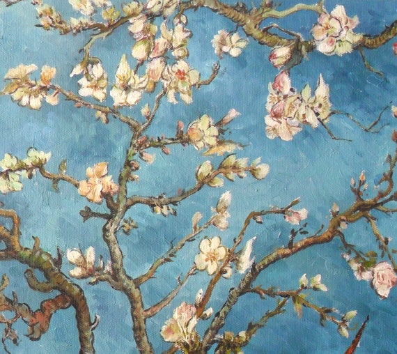 Takken met amandelbloesem-Vincent van Gogh handgeschilderde - Etsy Nederland Takken Met Amandelbloesem-Vincent Van Gogh Handgeschilderde - Etsy Nederland