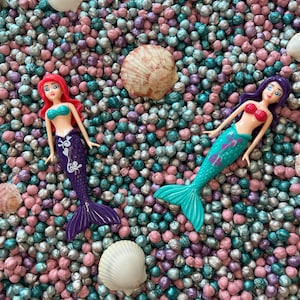 Majestic Chickpeas/Mermaid Themed Sensory Bin/Mermaid Themed Sensory Kit/Sensory Bin Filler/Mermaid