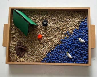 Camping Sensory Bin/Camping Sensory/Camping Sensory Kit/Sensory Kit for Toddlers/Sensory Kit for Kids/Sensory Bin/Montessori