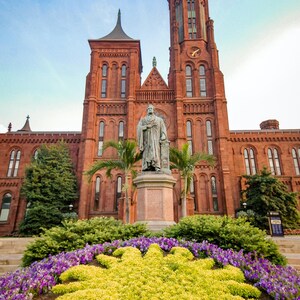 Smithsonian Castle, Smithsonian Institution Building in Washington D.C., USA, Photography Print