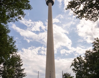 Stuttgart TV Tower, Modern Architecture Fine Art Print, Germany