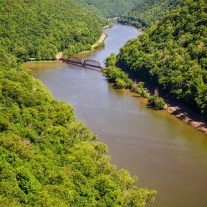 Railroad Bridge Over the New River - Fine Art Print from New River Gorge National Park, West Virginia