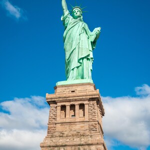 The Statue of Liberty, in New York Harbor in New York City