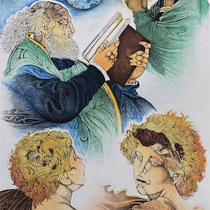 Giuliano Pini lithograph 1993 Reading 70x50 signed numbered Italian art