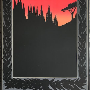 Wolfgang Schroder lithograph Landscape 1972 66x45 signed numbered published