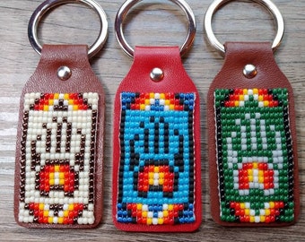 Native inspired bear claw keychain