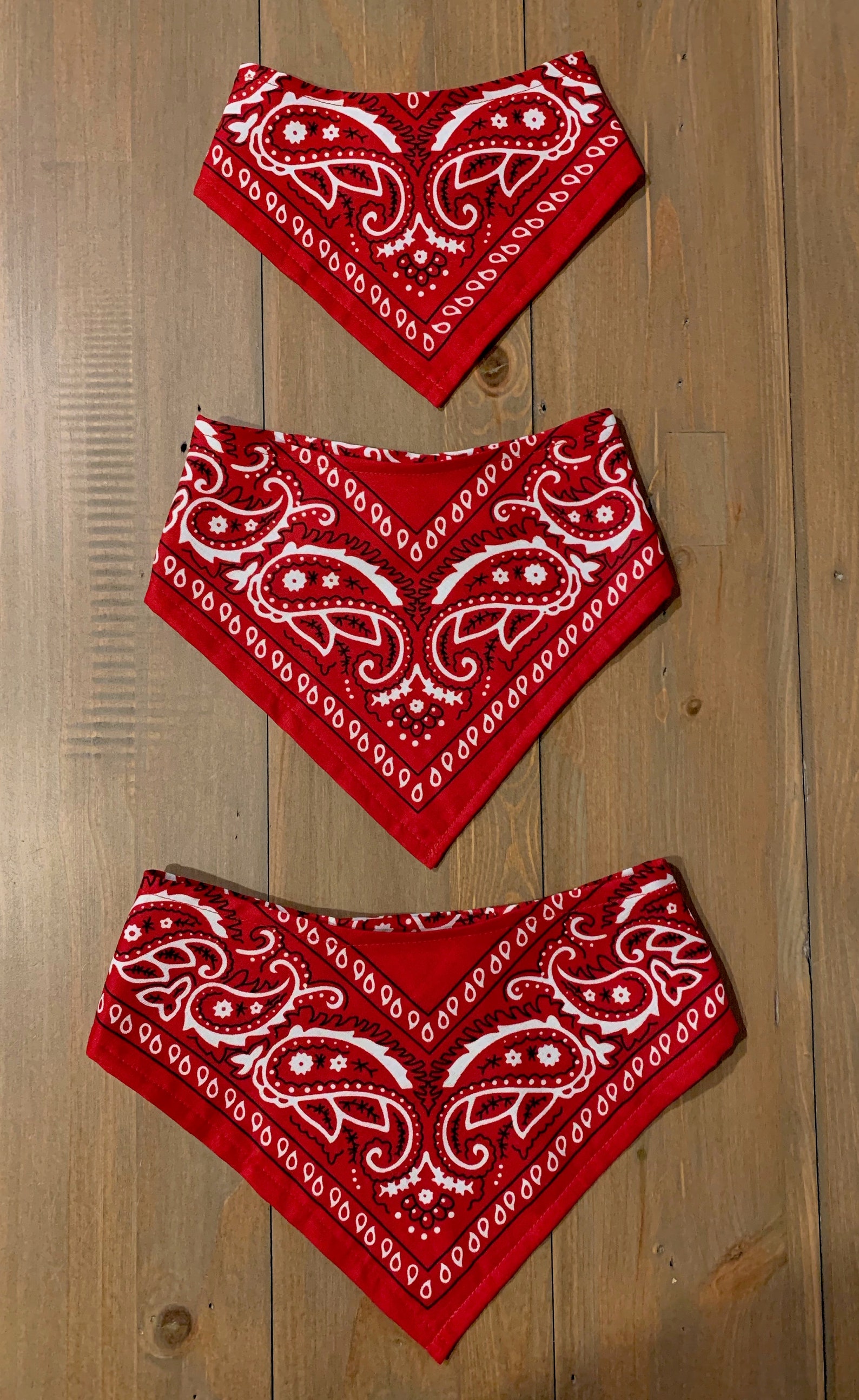 Red Bandana Bibs BIBDANA® Western Bandana Drool Bibs Bibs Etsy