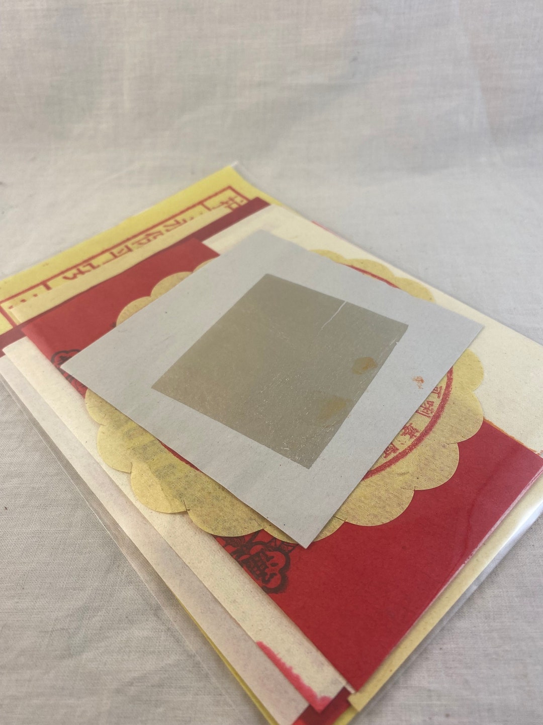 Vintage Chinese / Asian Joss Paper Set of 10 Pieces Etsy