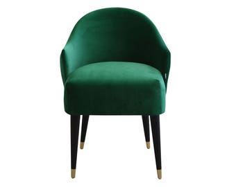 Emi Velvet Chair by Monkey Machine, elegant chair, comfortable chair, armchair, upholstered chair, dining chair, office chair