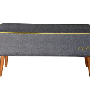 Herr M Bench von MonkeyMachineDesign gepolsterte Bank | Etsy