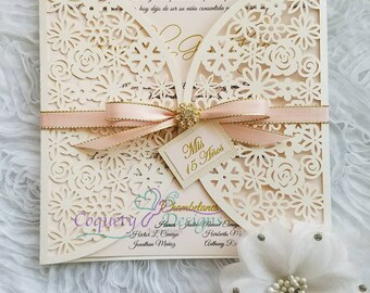 invitaciones de quinceanera etsy
