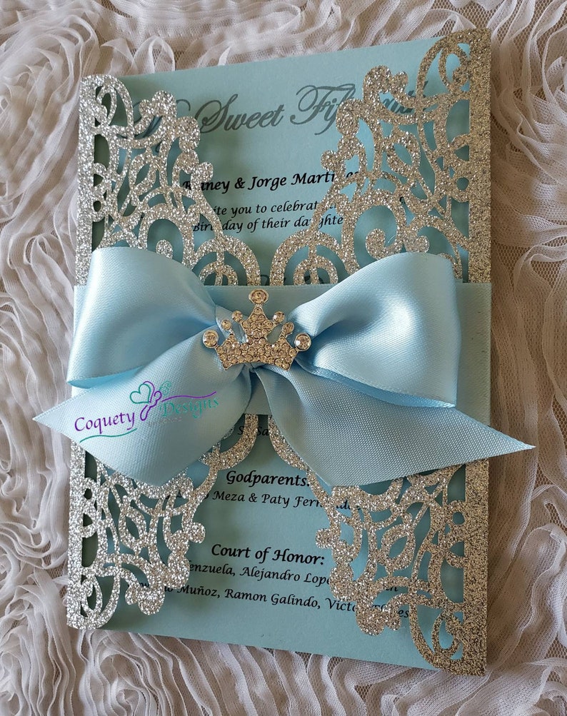 Princess Cinderella invitation,Quinceañeras,Sweet16,Weddings,Birthdays,Baby Showers image 4