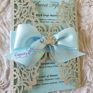 Princess Cinderella invitation,Quinceañeras,Sweet16,Weddings,Birthdays,Baby Showers image 6