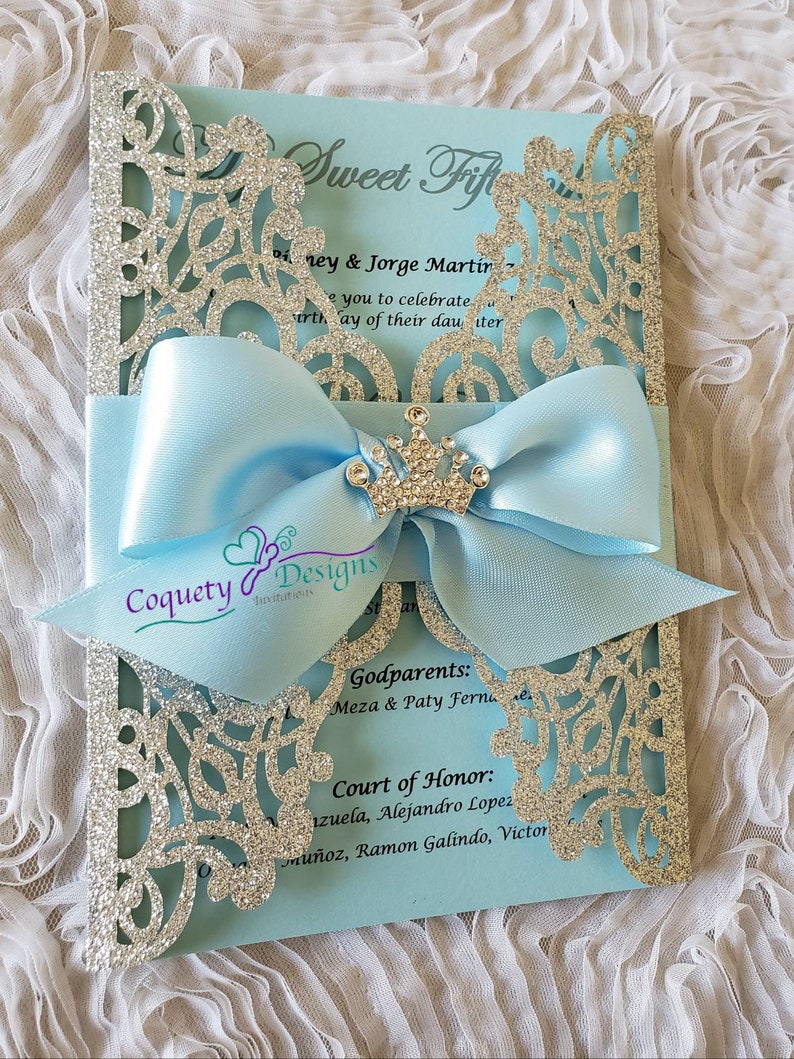 Princess Cinderella invitation,Quinceañeras,Sweet16,Weddings,Birthdays,Baby Showers image 6