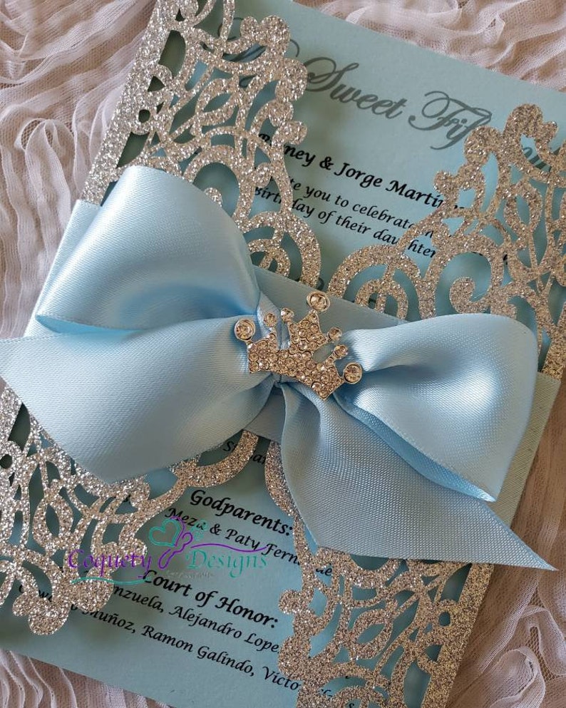 Princess Cinderella invitation,Quinceañeras,Sweet16,Weddings,Birthdays,Baby Showers image 1