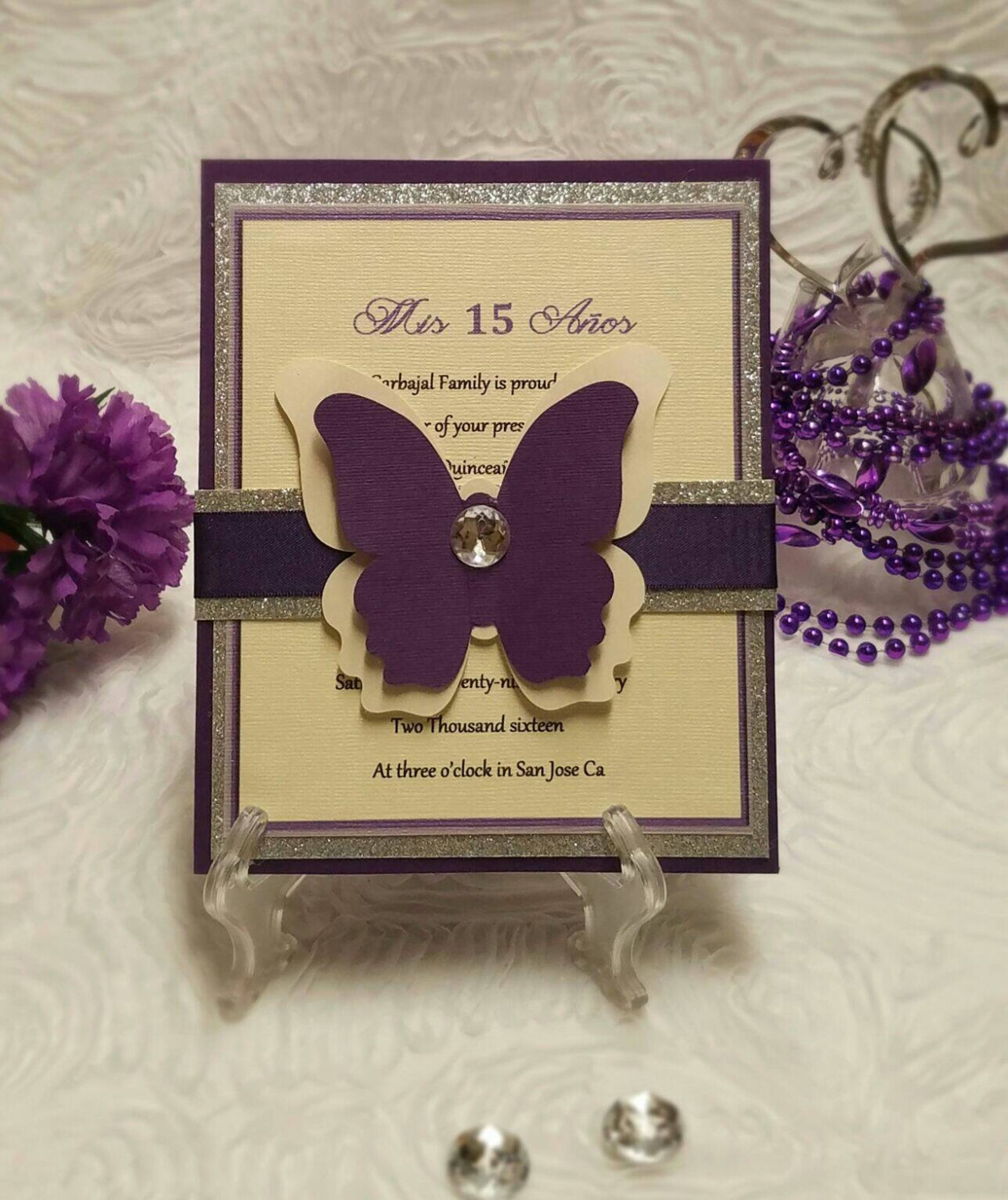 Butterfly Invitation This Invitation is Really Etsy