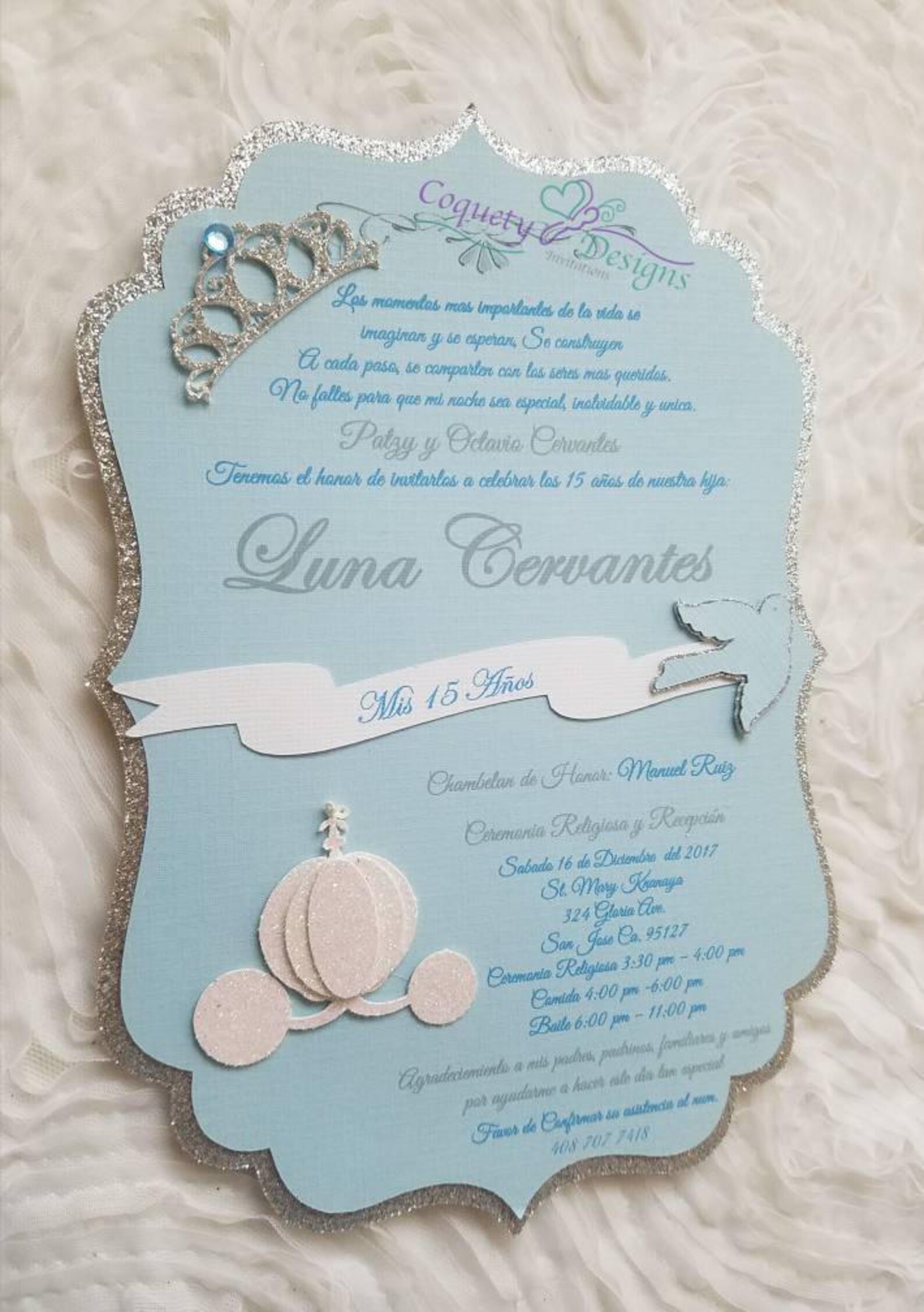 Cinderella Invitation/quinceañeras/sweet16/birthdays Etsy