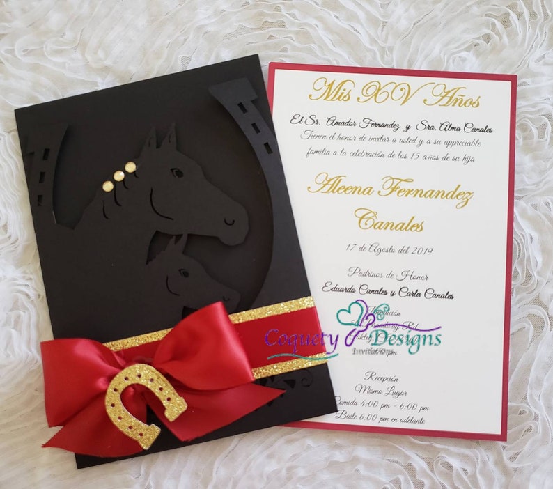 Charro Invitation Quinceañeras Sweet16 Wedding Birthdays Etsy