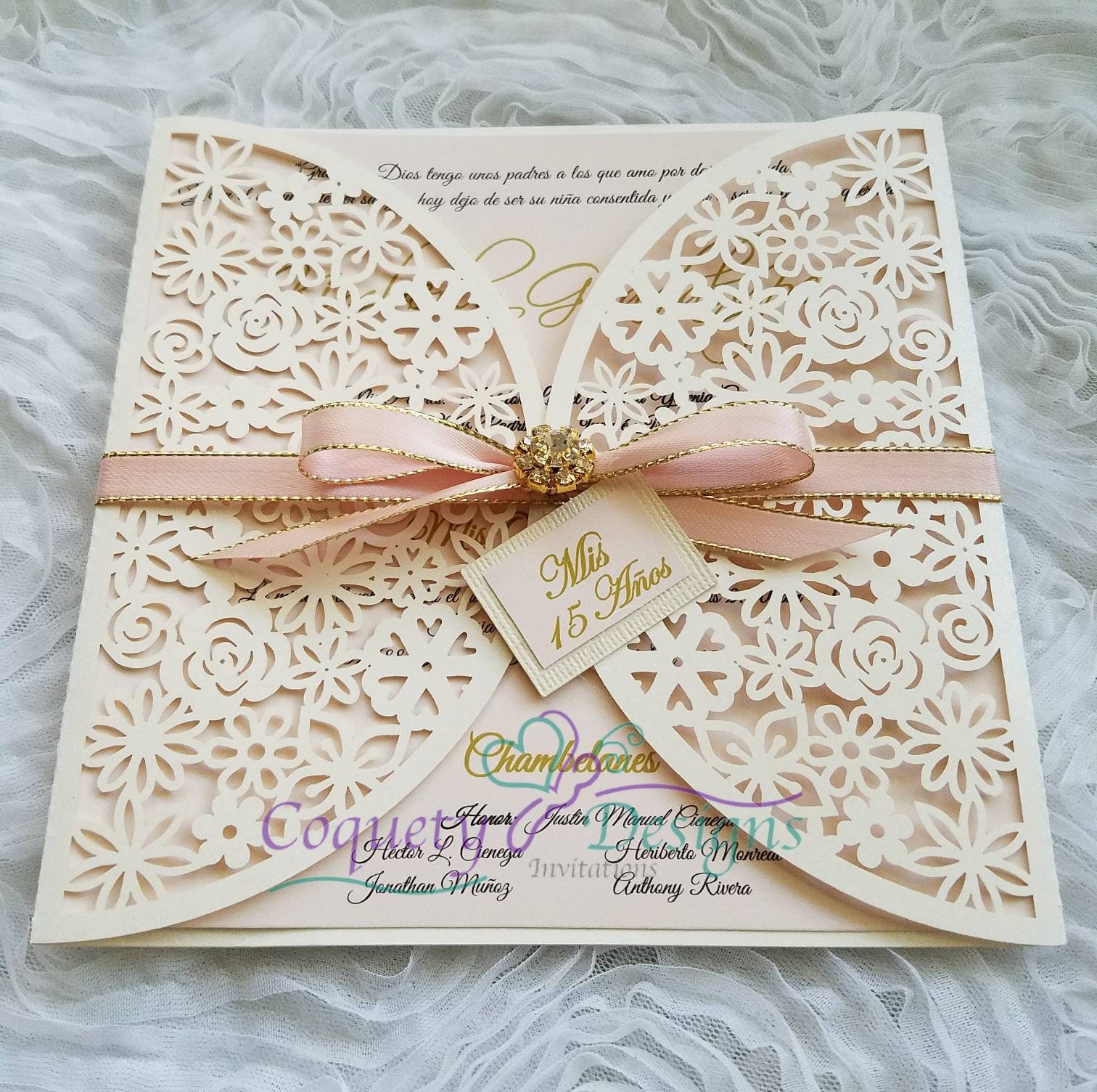 Beautiful Laser Cut Invitation | Etsy