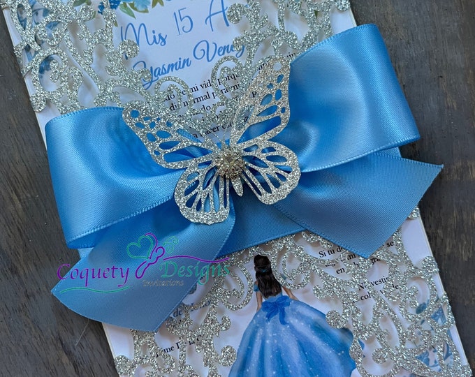 Really Beautiful Light Blue Butterfly Etsy