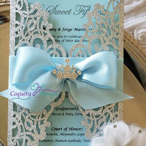 Princess Cinderella invitation,Quinceañeras,Sweet16,Weddings,Birthdays,Baby Showers image 2