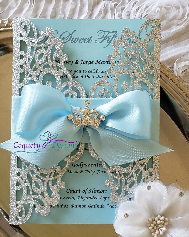 Princess Cinderella invitation,Quinceañeras,Sweet16,Weddings,Birthdays,Baby Showers image 2