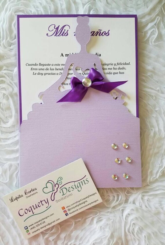 Beautiful Quinceanera Invitation Sweetsixteen Quinceanera Etsy