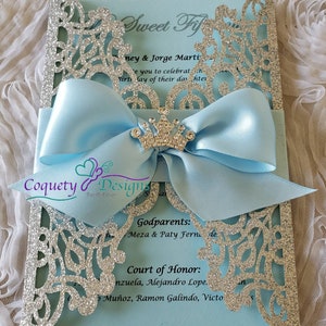 Princess Cinderella invitation,Quinceañeras,Sweet16,Weddings,Birthdays,Baby Showers image 5