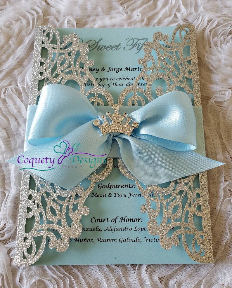 Princess Cinderella invitation,Quinceañeras,Sweet16,Weddings,Birthdays,Baby Showers image 5