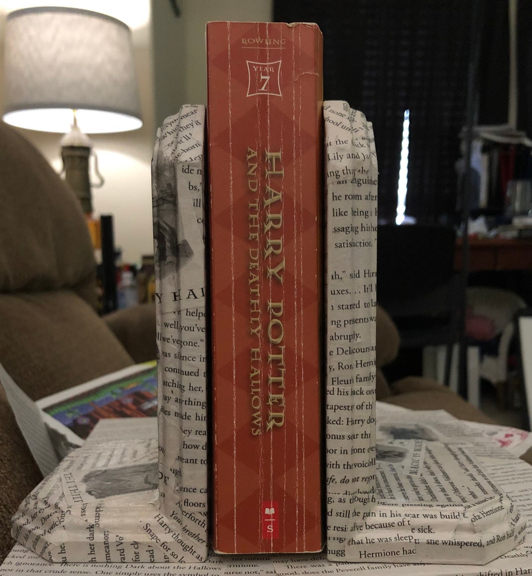 Bookends, Wizards and Wands Bookends Decoupage WITH a Bookmark and a Necklace Etsy