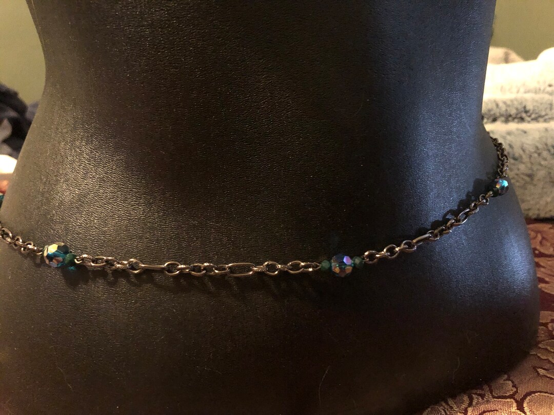 Body Jewelry, Waist Chain, Waist Jewelry 39 Inch Long Etsy