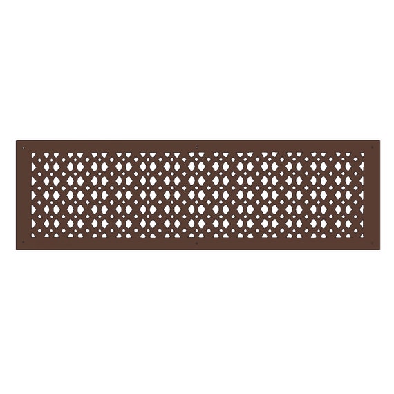 Cast Iron Air Return Grille 8 X 30 Heavy Duty Air Vent Cover For Ceilings Floors Walls Powder Coated Black Brown White
