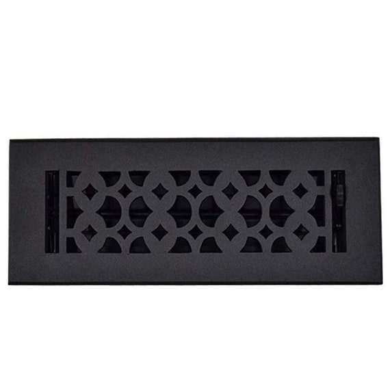 Floor Register 3 X 10 Cast Iron Home Hardware Accessories Heavy Duty Floor Air Vent With Metal Damper Black Brown And White