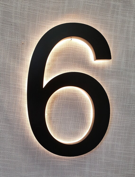 Prima Modern 8 U2033 Backlit Led House Numbers Home Living Home Decor Delage Com Br