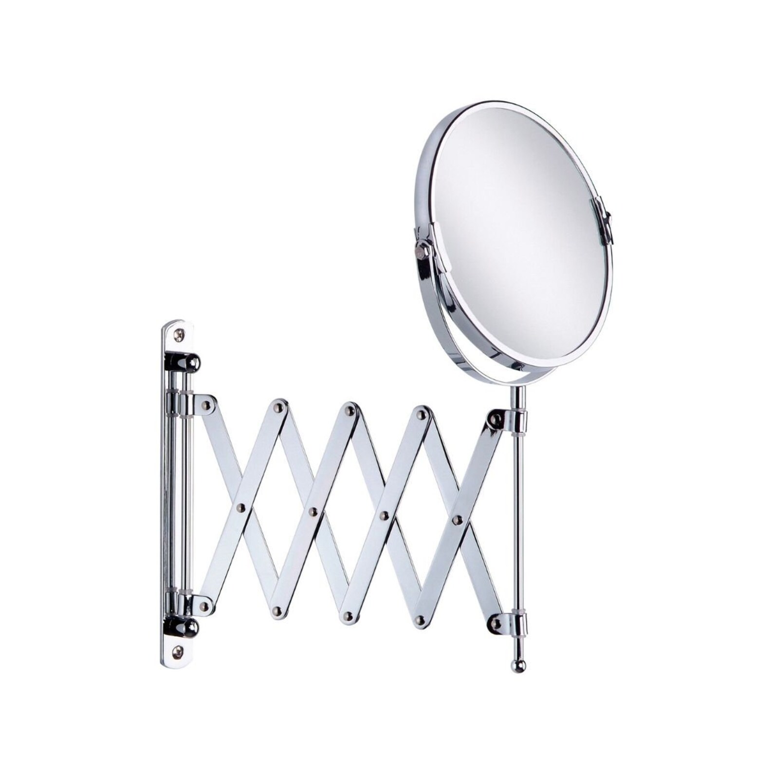 Taymor Extendable Wall Mirror Polished Chrome Etsy