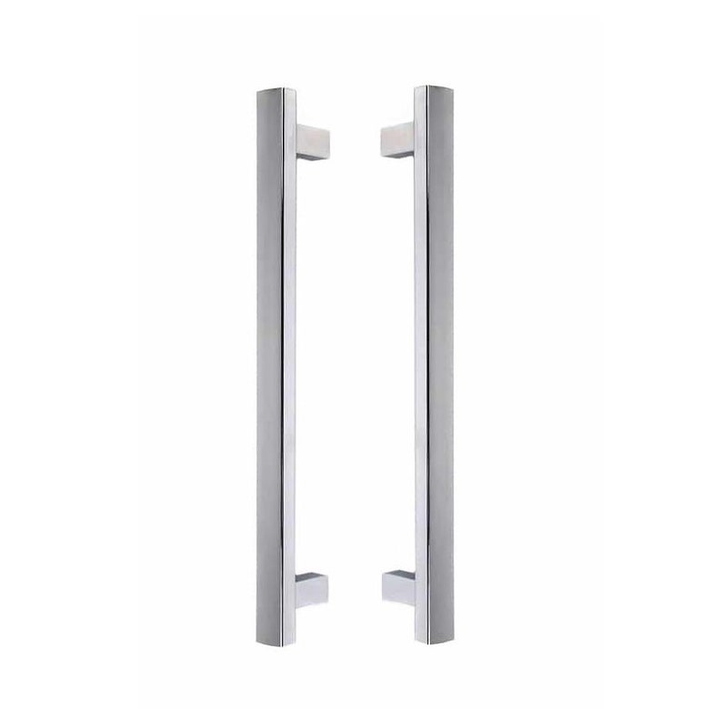 Rectangle H Type Door Handles 72 Ladder Back To Stainless Steel Pulls Wooden And Glass Both Sides Satin Finish