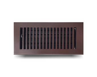 Flowild 6 Pack 4 X 8 Inch Floor Vent Covers - Heavy Duty Steel Walkable Floor Register