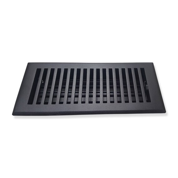 Cast Aluminum Floor Register 4 X10 With Removable Metal Damper Home Decor Floor Vent Black Matte Brown White Satin