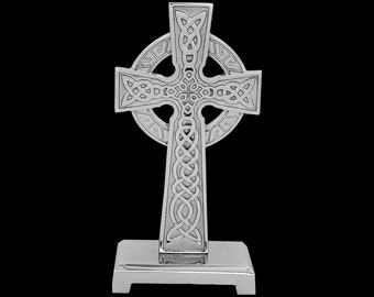 Prima Decorative Decorative Brass Cross, 5-1/2″ X 3″ On Rectangle Base