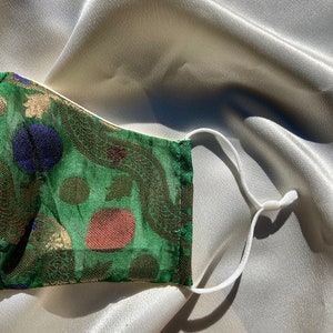 Indian Sari Fabric Face Mask image 3