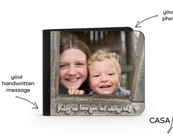 Personalised Wallet, Fathers Day Custom Wallet, Gift For Him,Personalized Wallet, Photo Wallet, Gift For Boyfriend, Mens Wallet,Dad Birthday