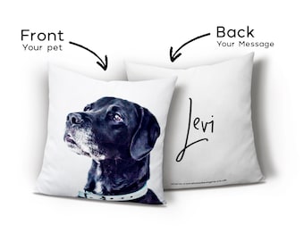 Pets Personalised Cushion, Pet Memorial, Pet Loss Gift, Dog Lover Gift, Cat Lover Gift, Animal Decor, Pet Decor
