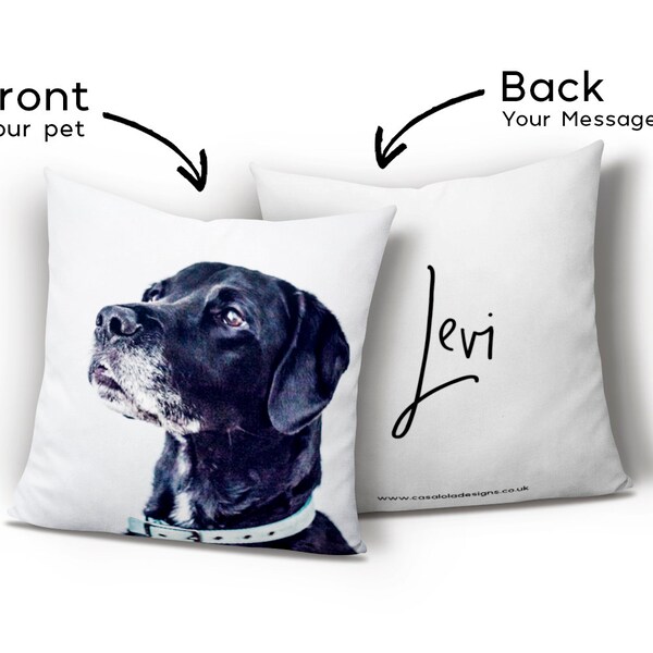 Haustiere personalisierte Kissen, Haustier-Denkmal, Haustier-Verlust-Geschenk, Hunde-Liebhaber-Geschenk, Katzen-Liebhaber-Geschenk, Tierdekor, Haustier-Dekor
