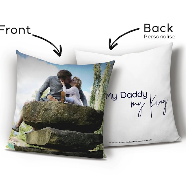 Personalised Photo Cushion, Personalised Dad Gift, Personalised Daddy Gift, Daddys Girl, Daddy and Daughter, Memory Photo Cushion, Cushion